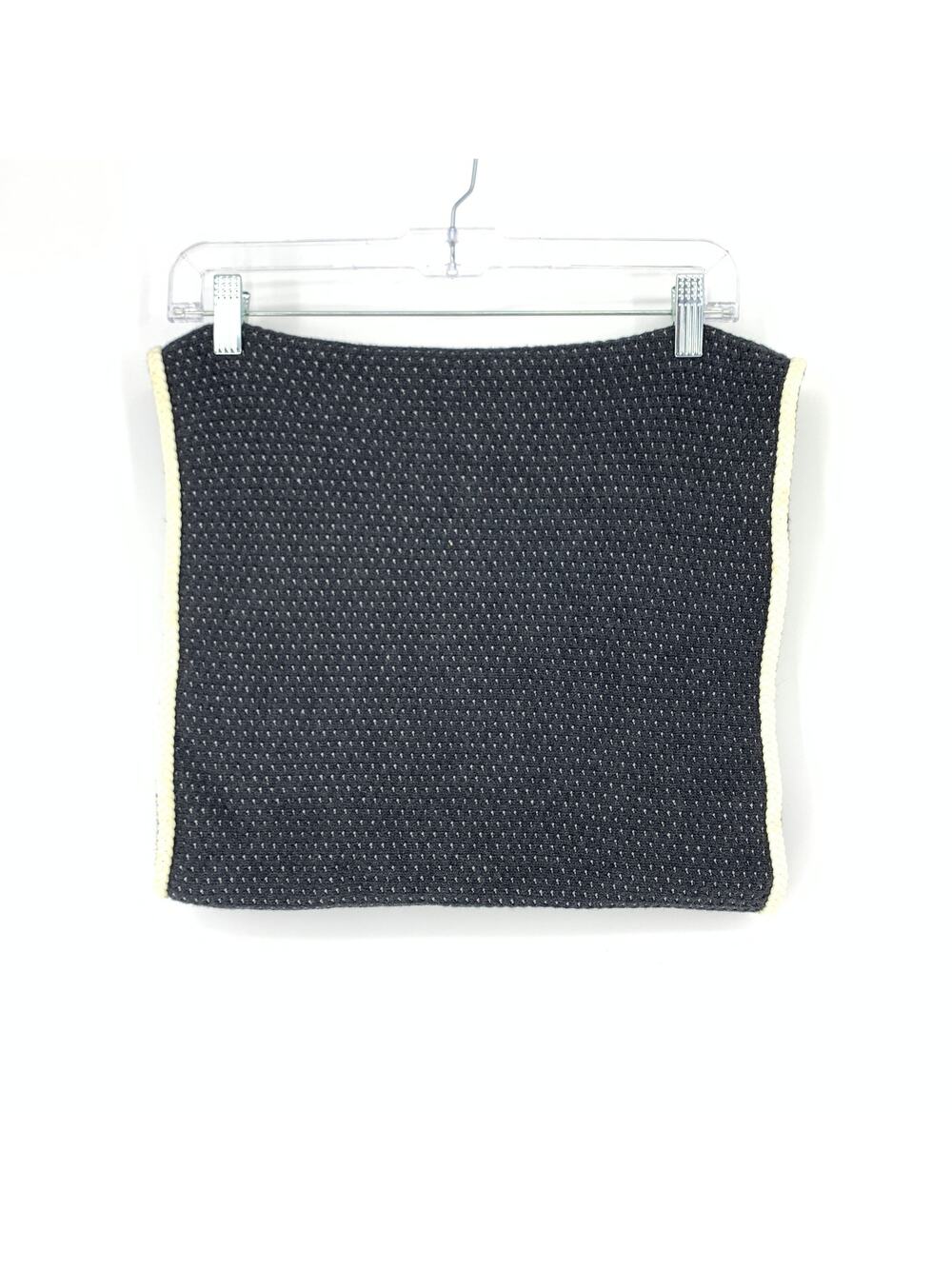 Ivivva Girls One Size OS Dream Embracer Neck Scarf Knit Reversible Black Gray